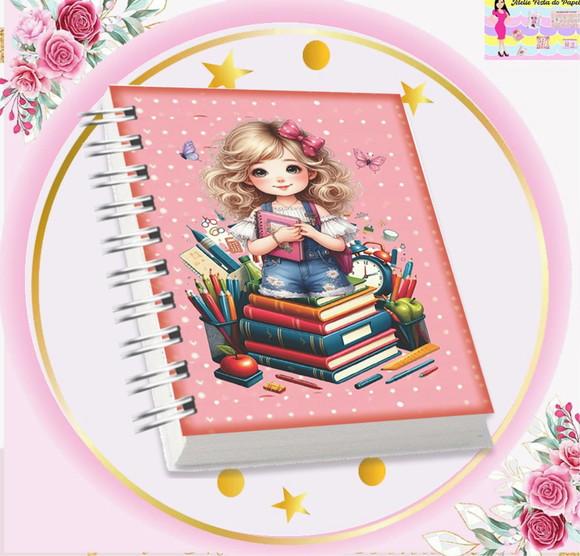 Volta às Aulas Arquivo Digital Combo Agenda Menina 05