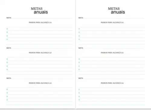 AGENDA Permanente Masculina