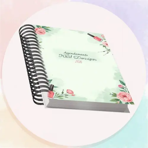 Arquivo Digital Agendamento Nail Design 2026 Verde