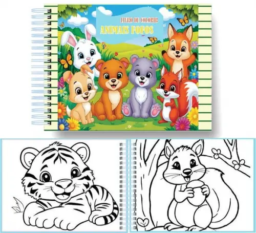 Arquivo Digital Livro de Colorir Animais Fofos