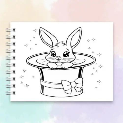 Arquivo Digital Livro de Colorir Coelhinha Mágica