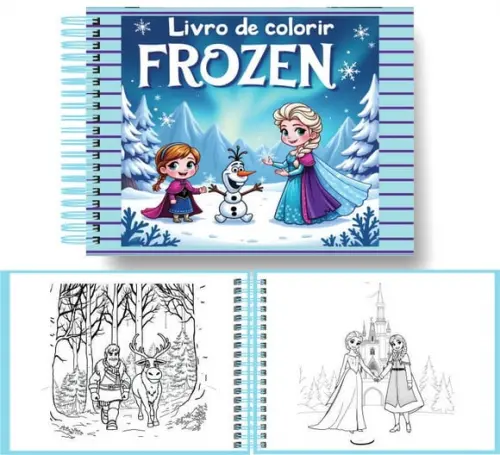 Arquivo Digital Livro de Colorir Frozen