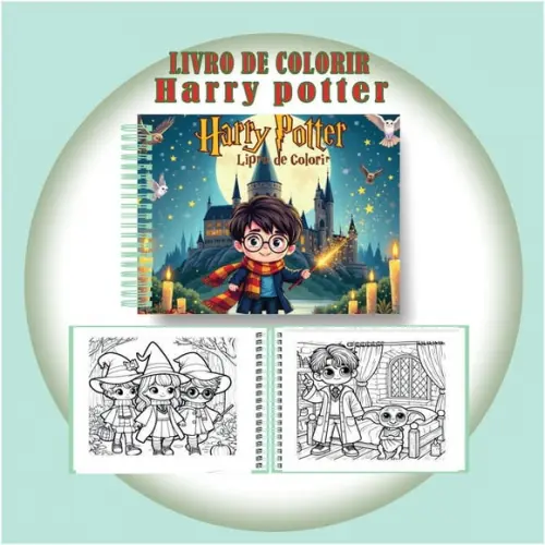 Arquivo Digital Livro de Colorir Harry Potter Mágico