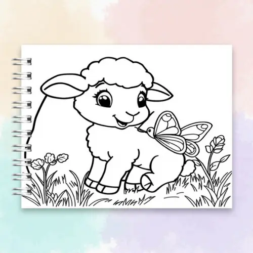 Arquivo Digital Livro de Colorir Ovelhinhas