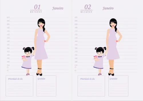 Arquivo Digital Miolo de Agenda Tal mãe tal Filha