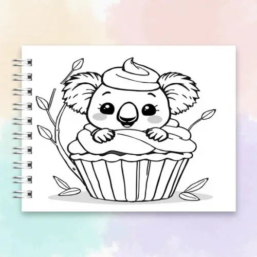 Arquivo Digital: Livro de Colorir Coala Kawaii