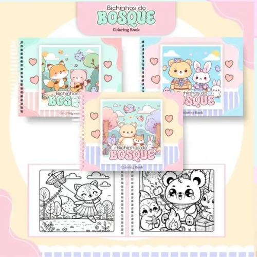 Arquivo Digital: Livro de Colorir Colorindo no Bosque