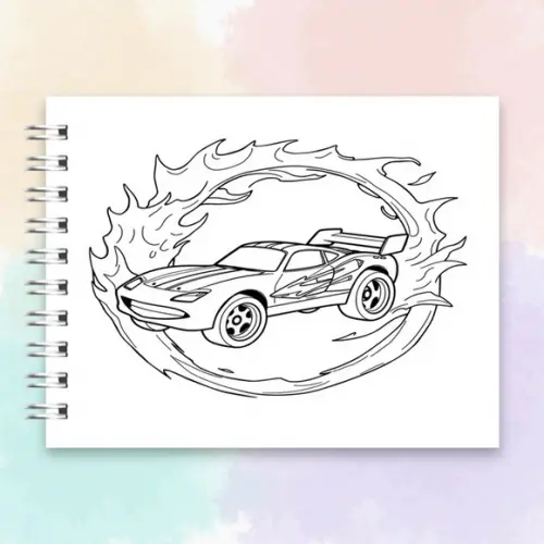 Arquivo Digital: Livro de Colorir Hot Wheels