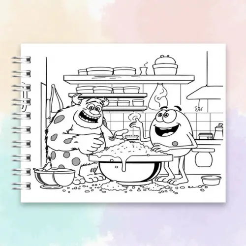 Arquivo Digital: Livro de Colorir Monstros S.a