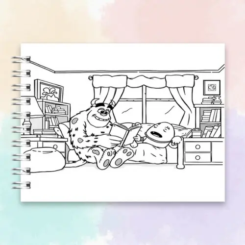 Arquivo Digital: Livro de Colorir Monstros S.a