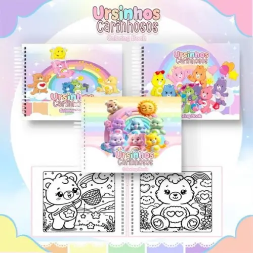 Arquivo Digital: Livro de Colorir Ursinhos Carinhosos