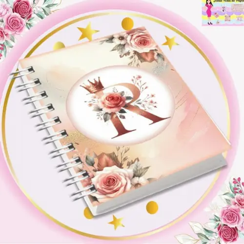 Coleção Capas Alfabeto Realeza Rosé Gold