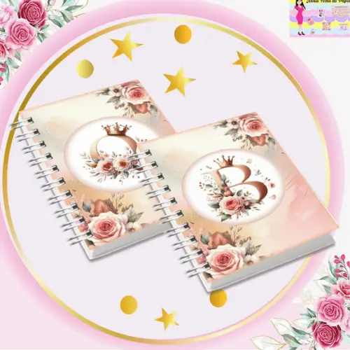 Coleção Capas Alfabeto Realeza Rosé Gold