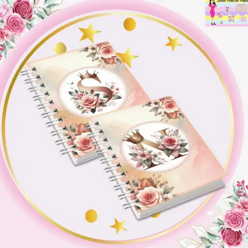 Coleção Capas Alfabeto Realeza Rosé Gold