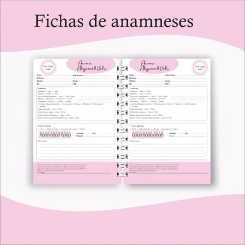 Fichas de anamnese De Alongamento de unhas-Arquivo digital