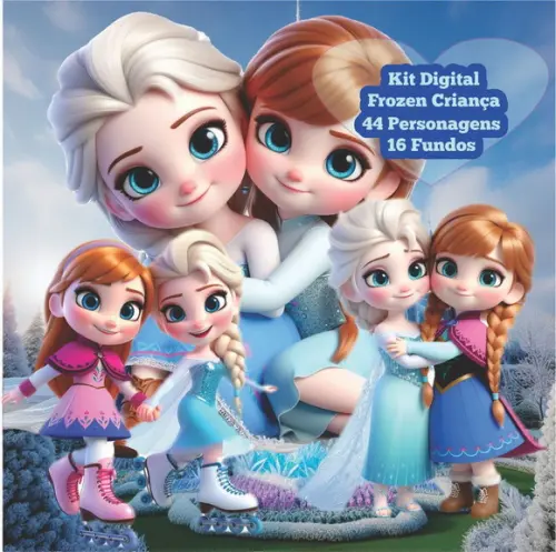 Kit Digital frozen Cute