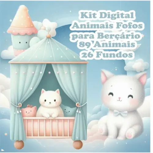 Kit Digital Animais Fofos