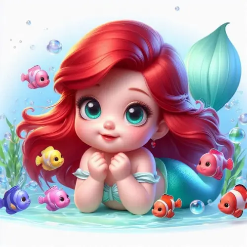 Kit Digital Ariel Cute 3d