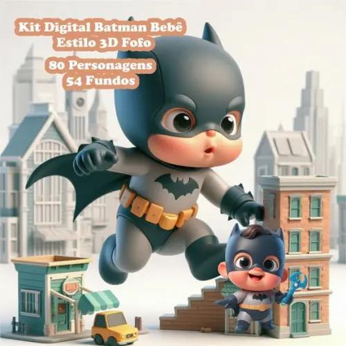 Kit Digital Batman Bebê