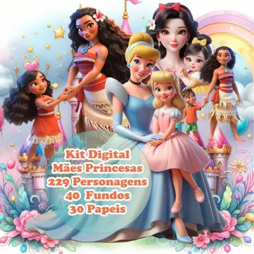 Kit Digital Dia das Mães Princesas