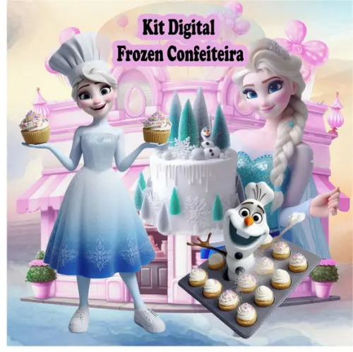 Kit Digital Frozen Confeiteira