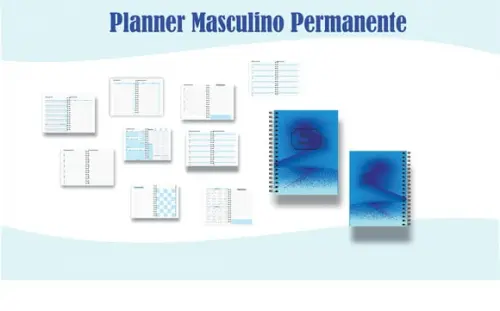 Planner Masculino Permanente - Arquivo Digital