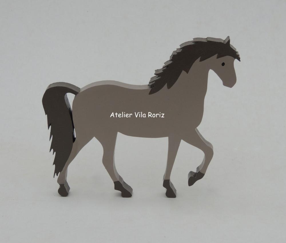 Adorno Cavalo em Madeira