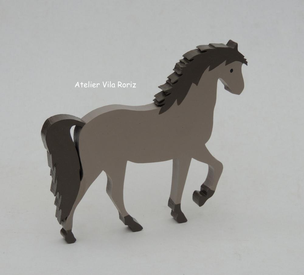 Adorno Cavalo em Madeira