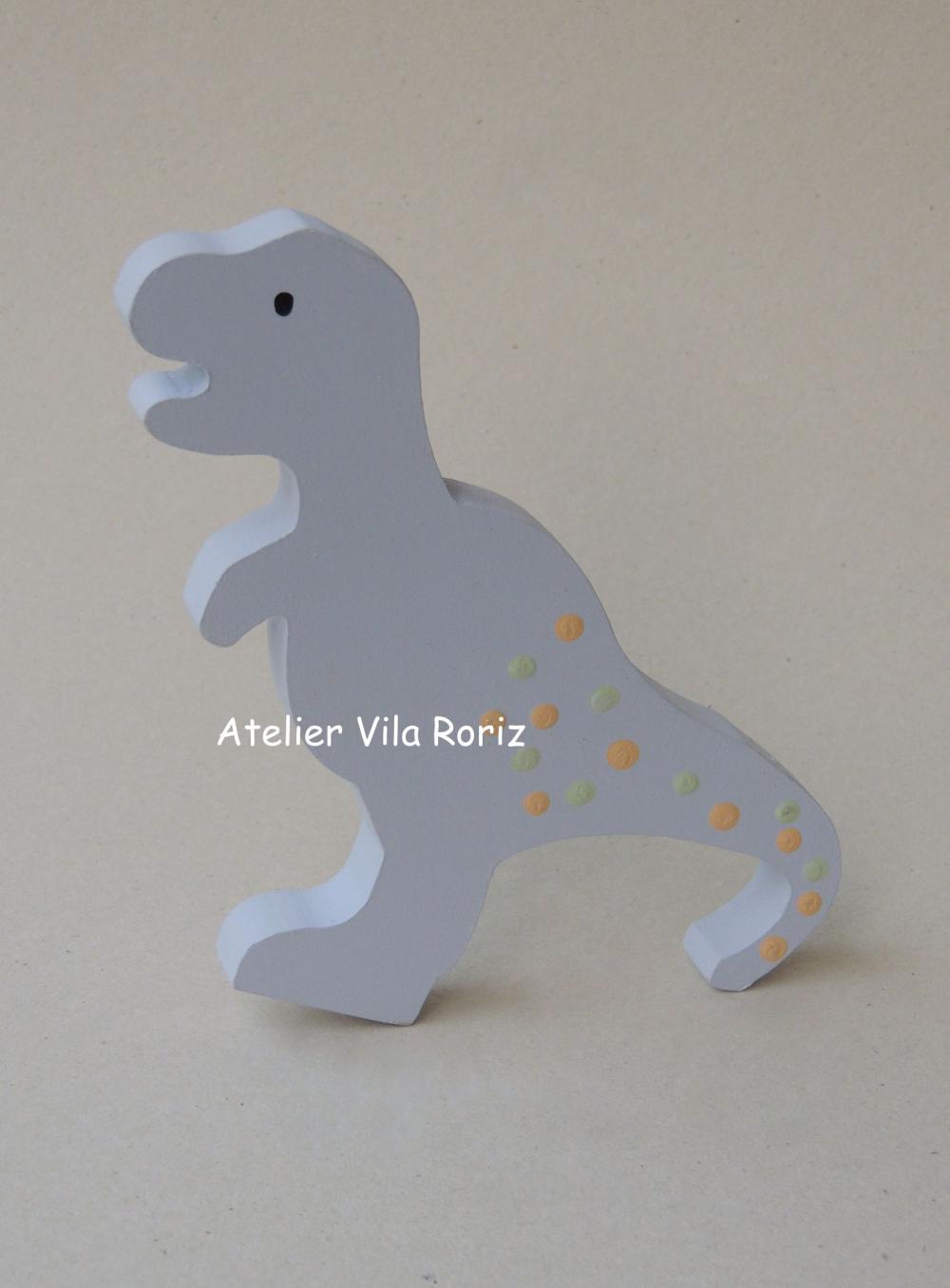 Adorno Madeira Dinossauro Modelo H