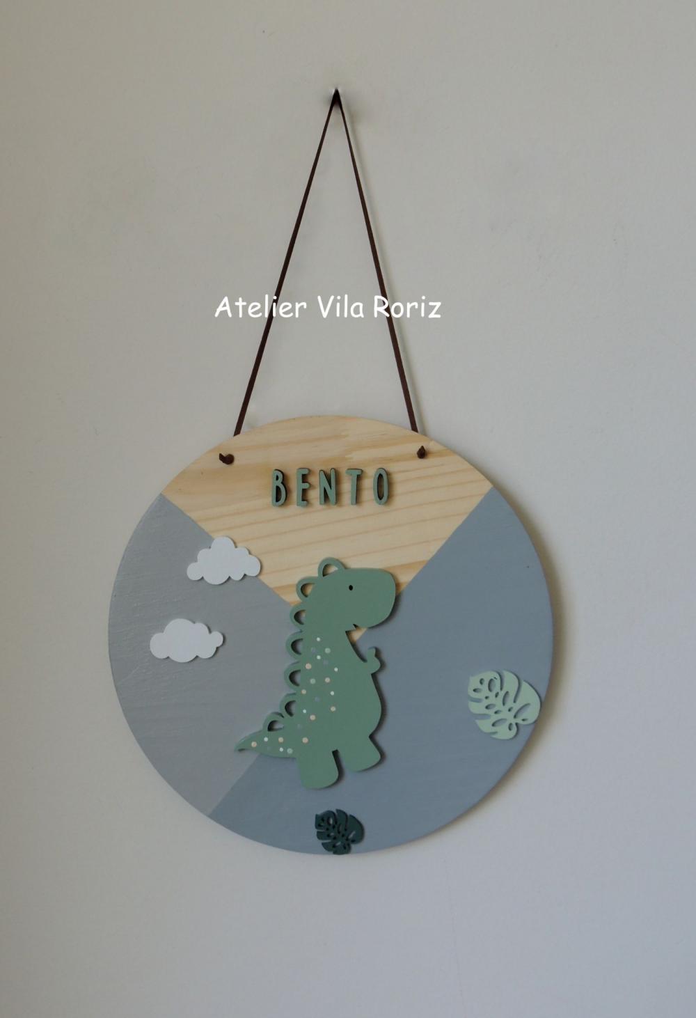 Porta Maternidade Placa Dinossouro B