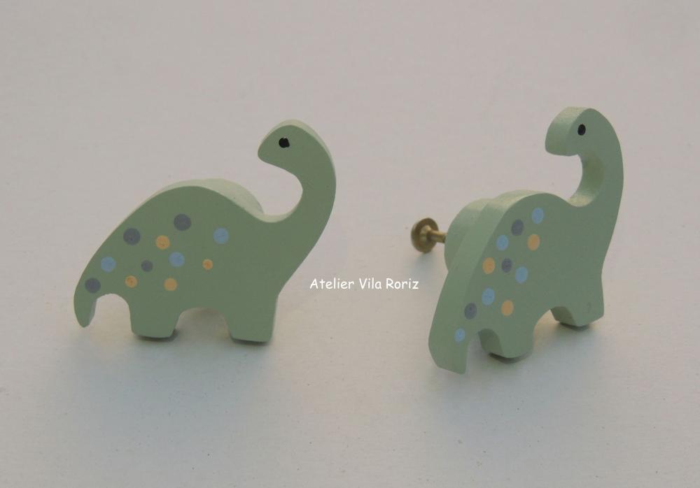 Kit 8 Puxadores de Gaveta Dinossauros