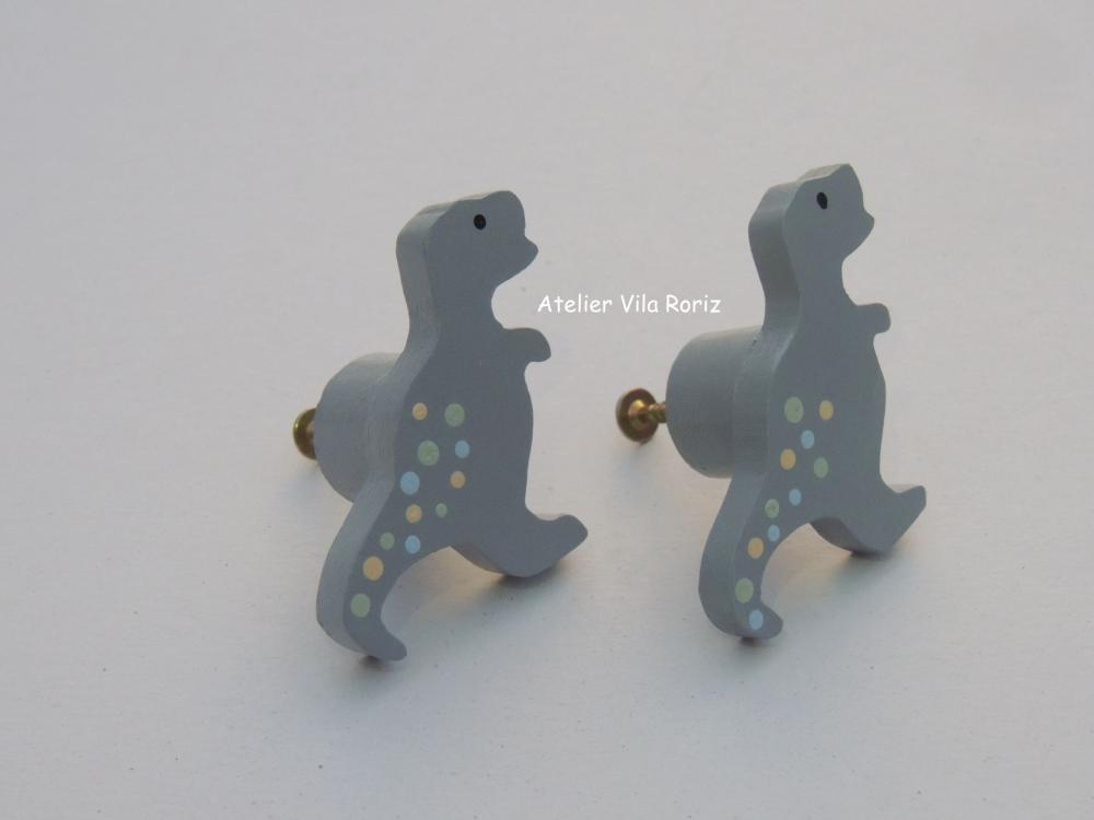 Kit 8 Puxadores de Gaveta Dinossauros
