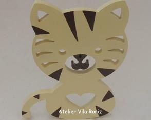 Adorno Madeira Tigre P