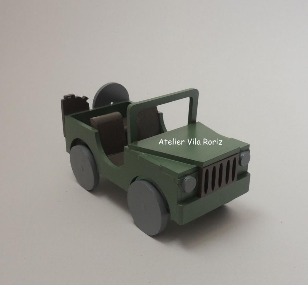 Adorno Jeep 3d Verde Musgo