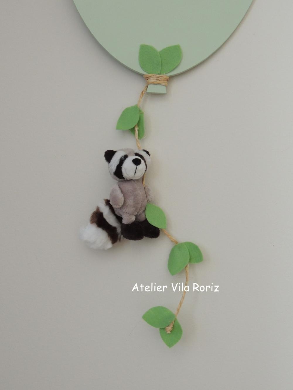 Porta Maternidade Balão Verde Safári Pelúcia