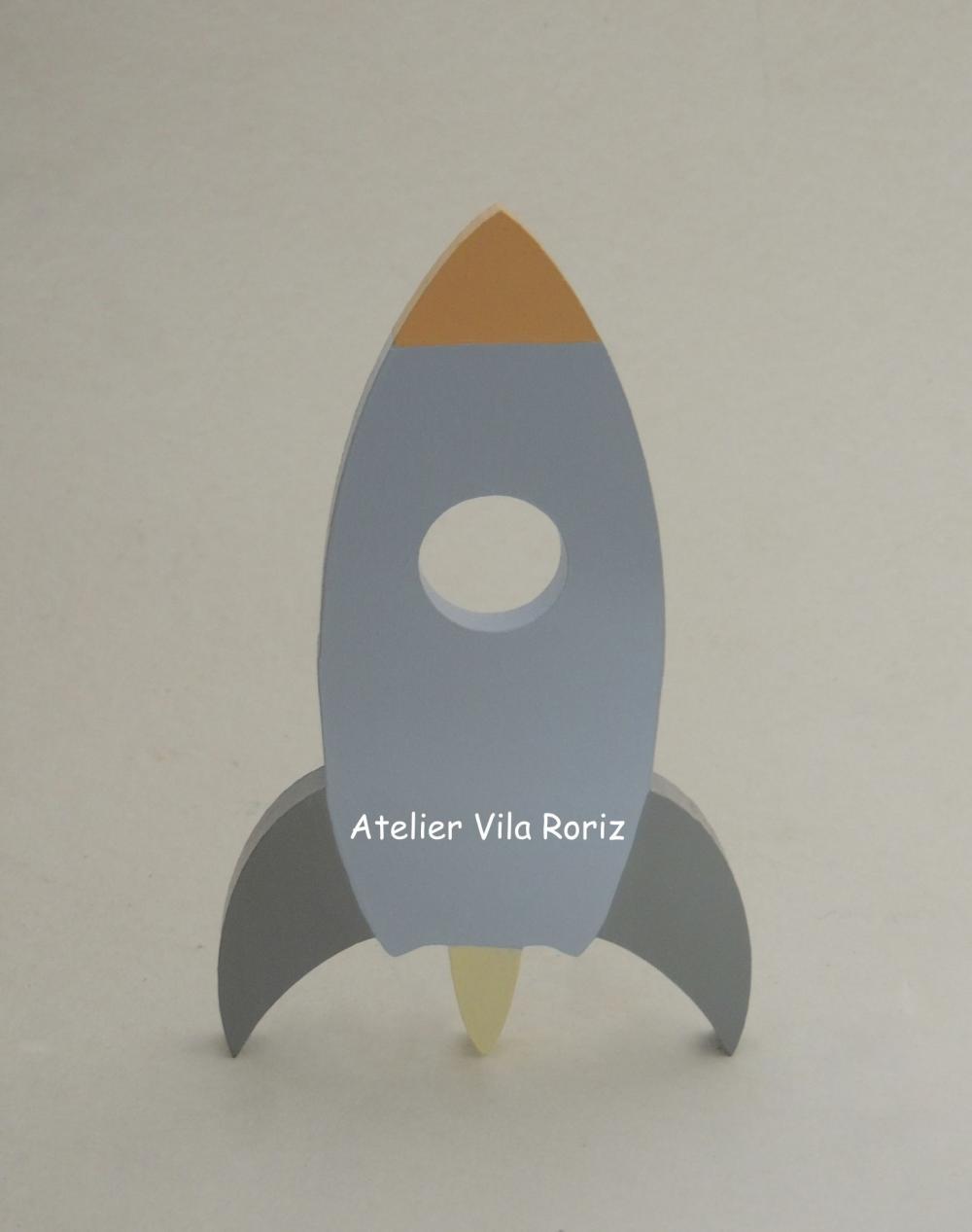 Adorno Madeira Foguete (Valor Unitário)