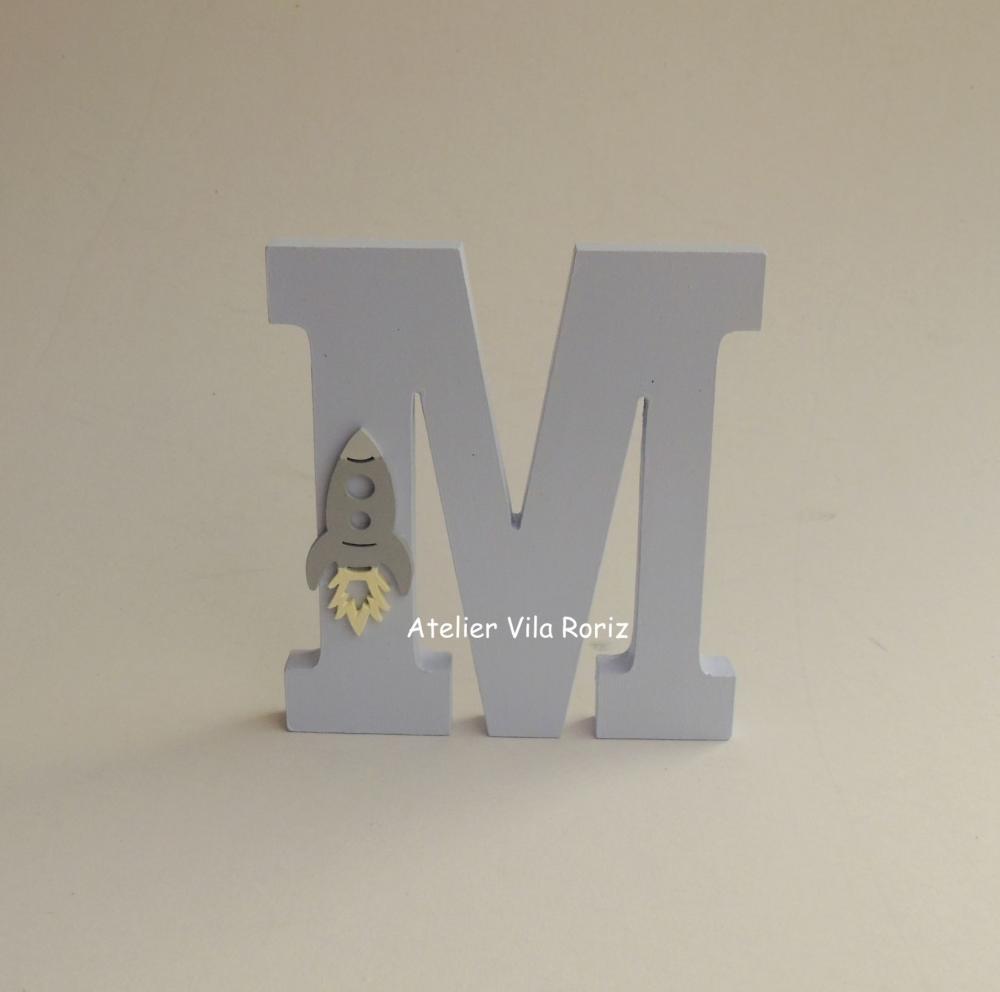 Adorno Letra Madeira 15 cm Espaço