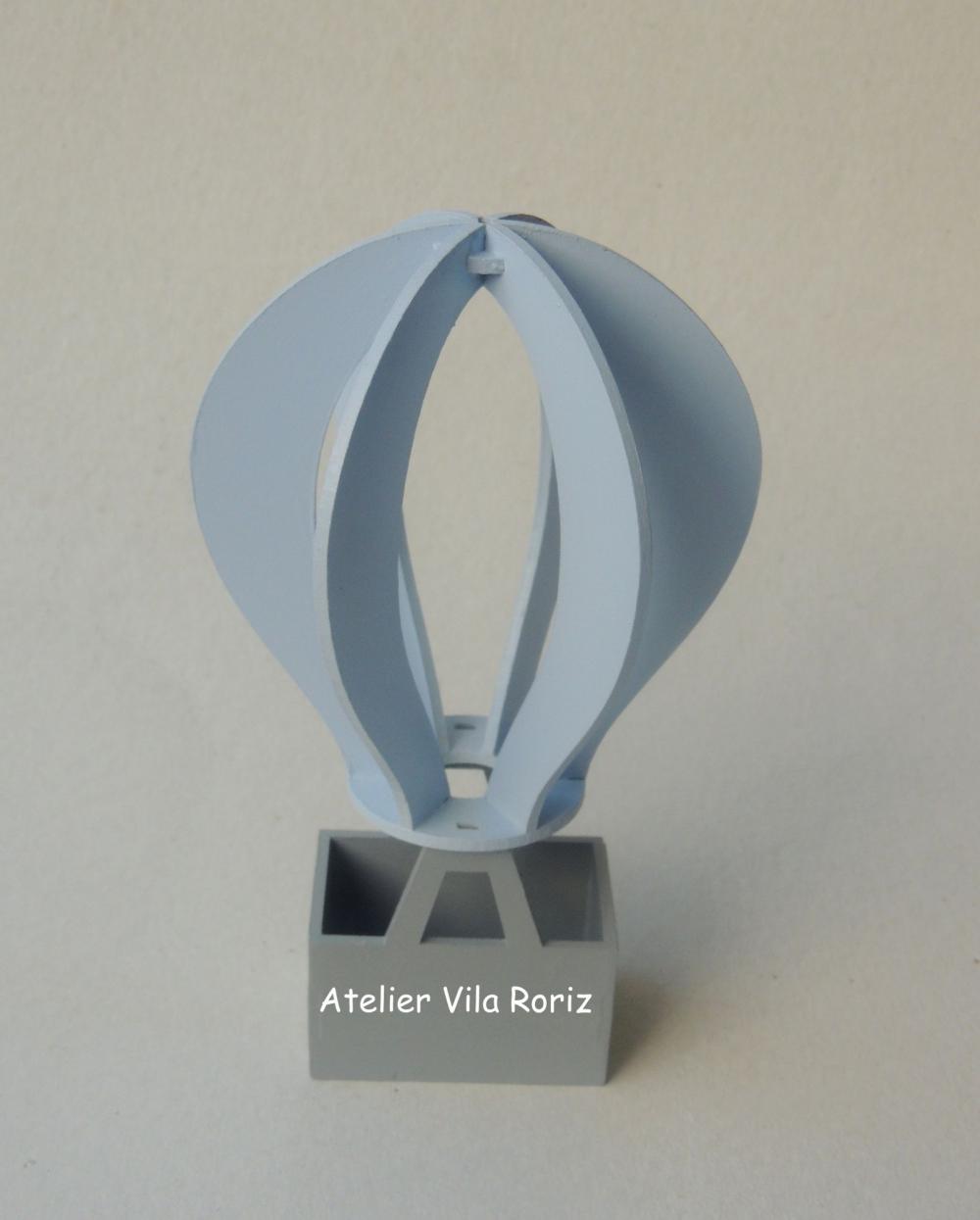 Adorno Madeira Balão 3d