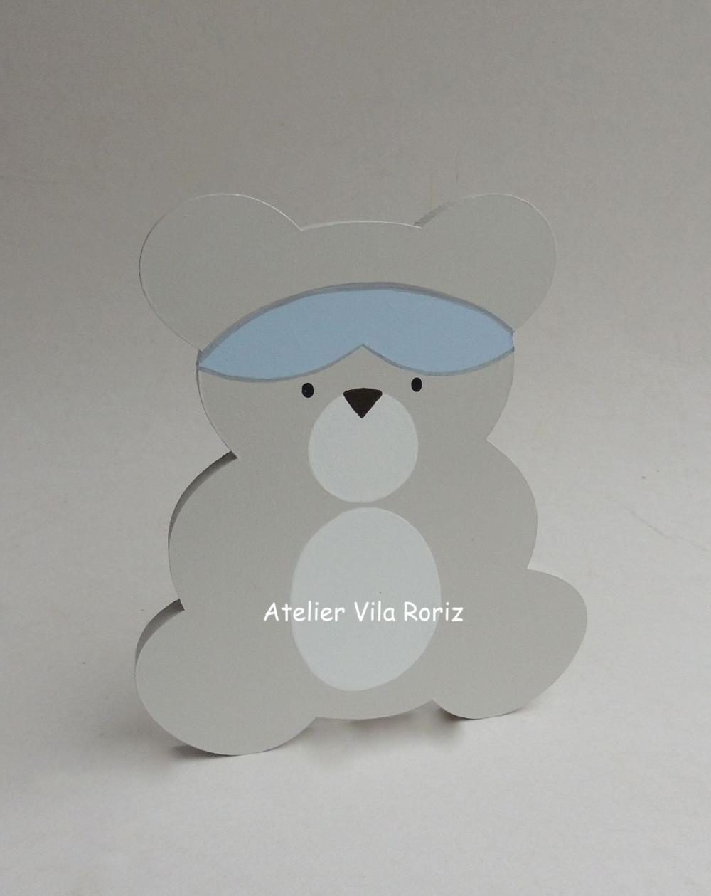 Adorno Madeira Urso Aviador
