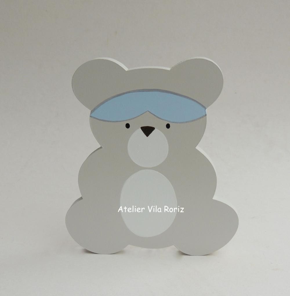 Adorno Madeira Urso Aviador