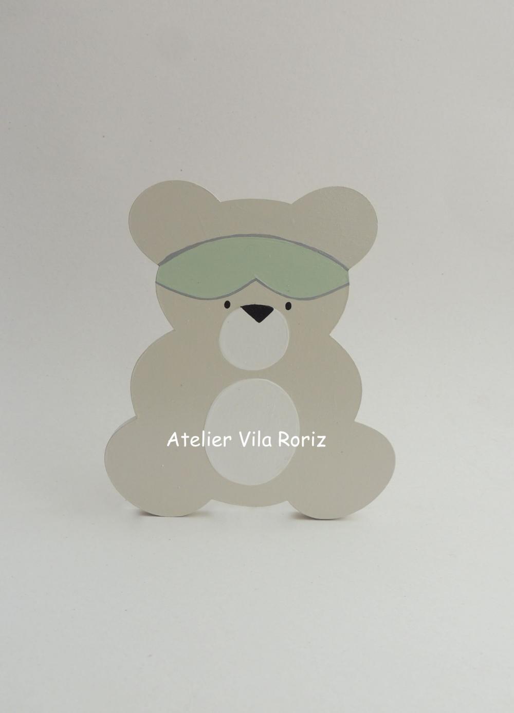 Adorno Madeira Urso Aviador