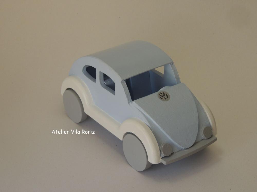 Adorno Fusca 3d  Azul, Cinza e Branco!