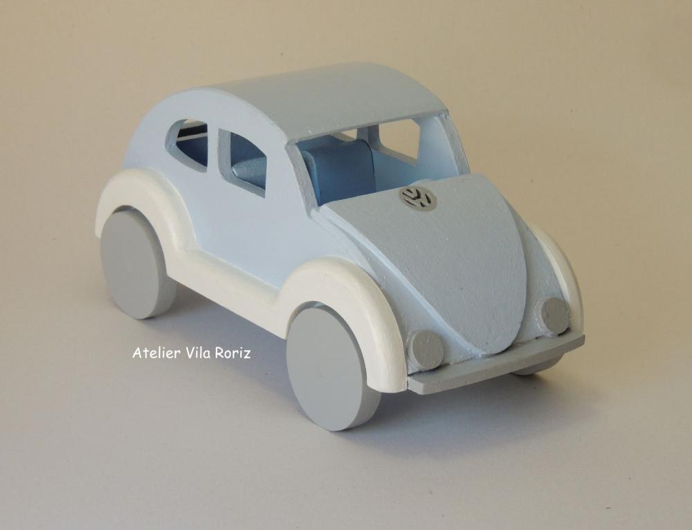 Adorno Fusca 3d  Azul, Cinza e Branco!