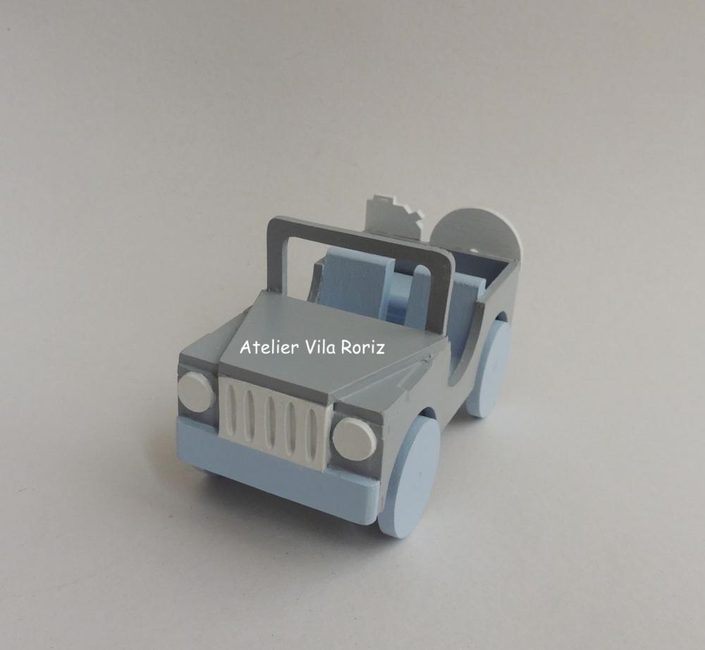 Adorno Jeep 3d Cinza e Azul!!