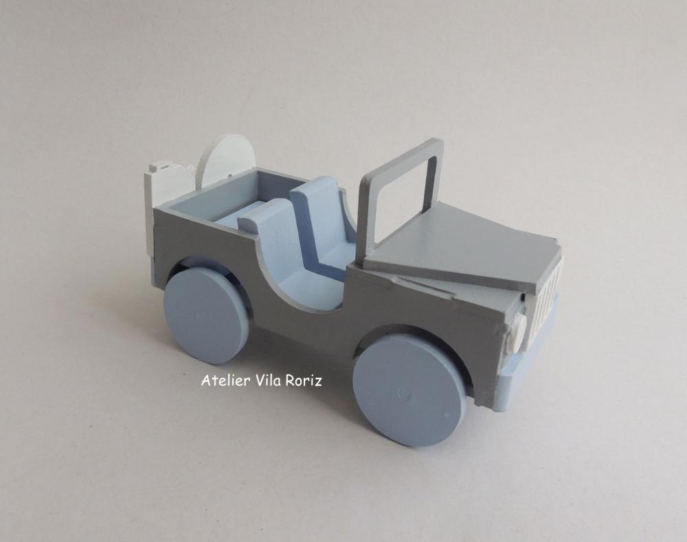 Adorno Jeep 3d Cinza e Azul!!