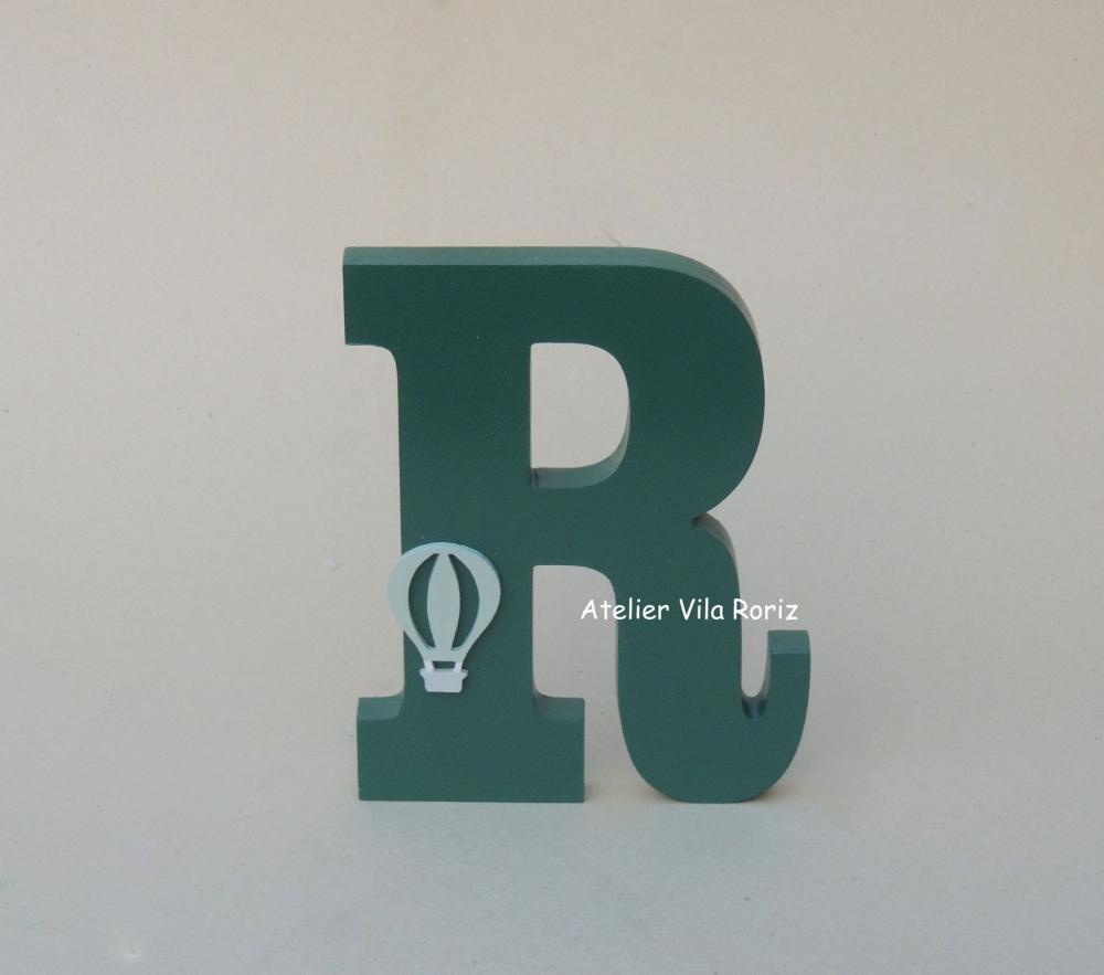Adorno Letra Madeira 15 cm Balão