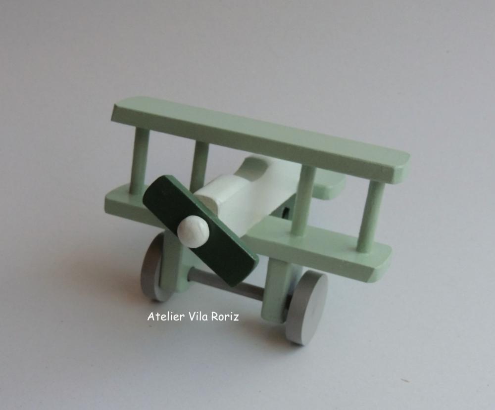 Kit Adornos: Avião 3d e Balão Tons de Verde