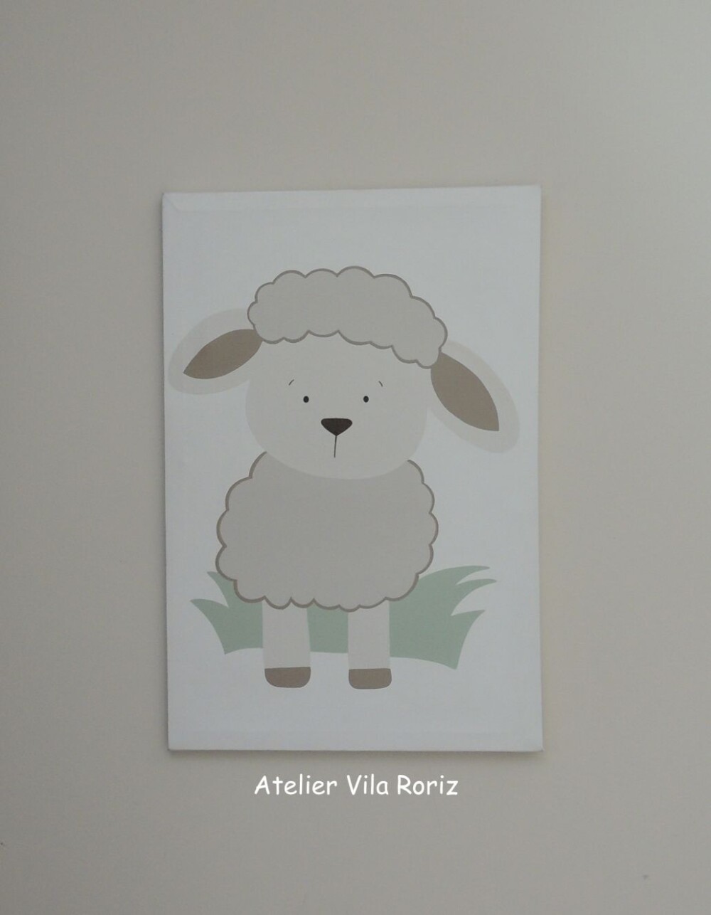 Quadro Tela Grande 40 x 60 cm Ovelha