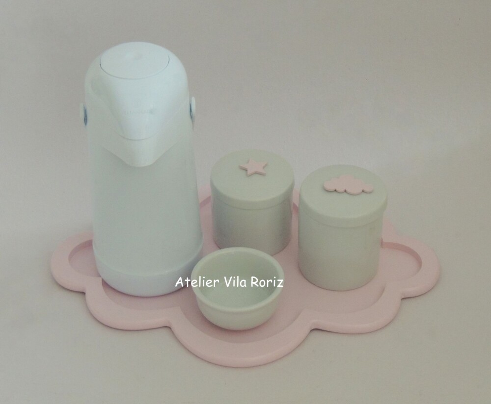 Kit Higiene Bandeja Nuvem 5 Peças