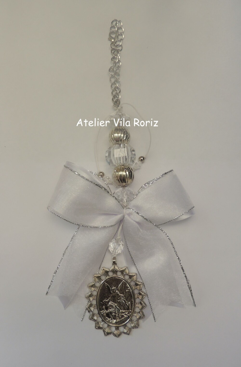 Medalhão de Berço Oval Anjo da Guarda
